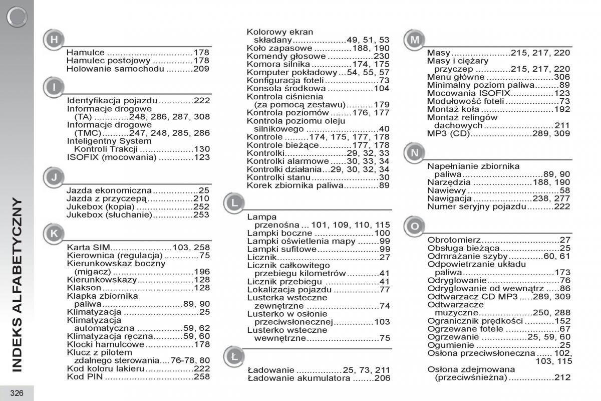 Peugeot 5008 instrukcja obslugi / page 328