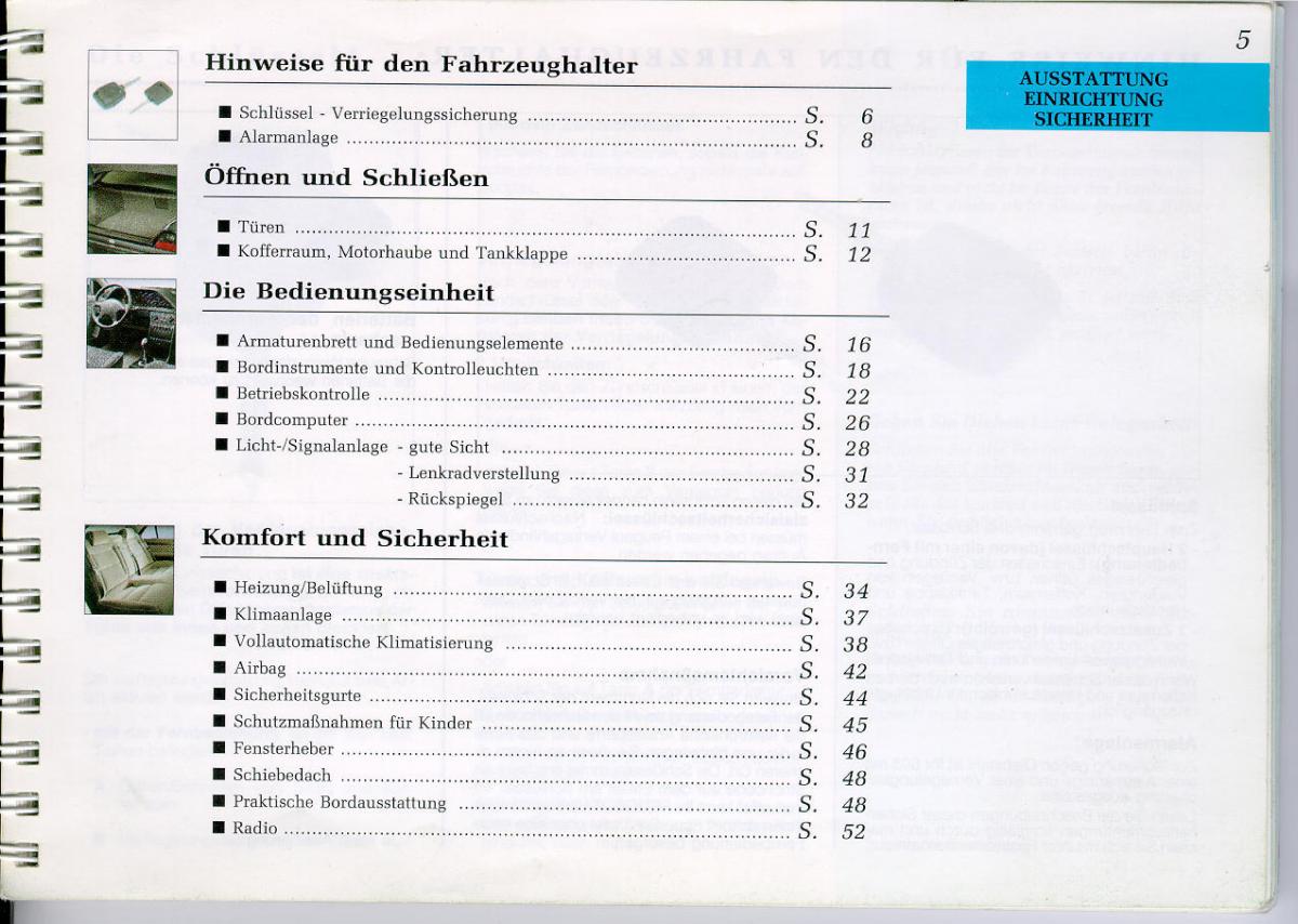 Peugeot 605 instrukcja obslugi / page 7