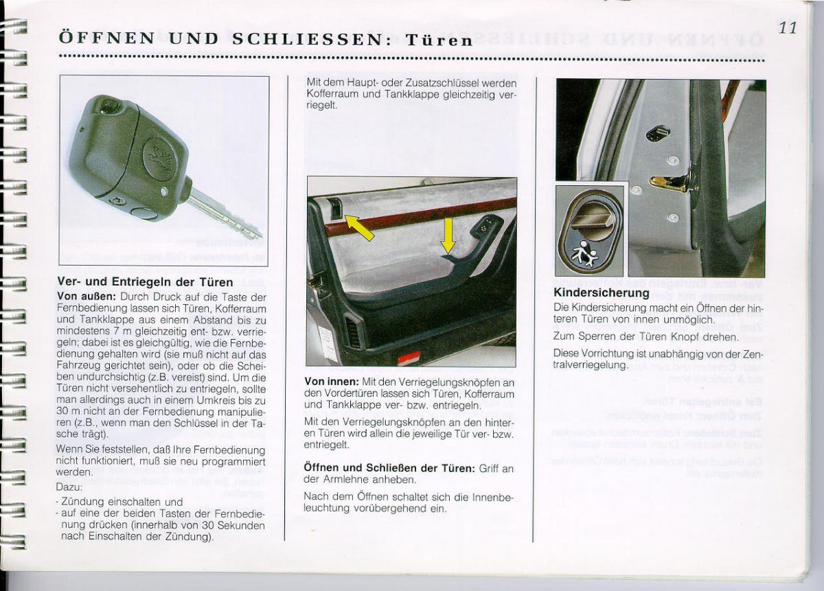 Peugeot 605 instrukcja obslugi / page 13