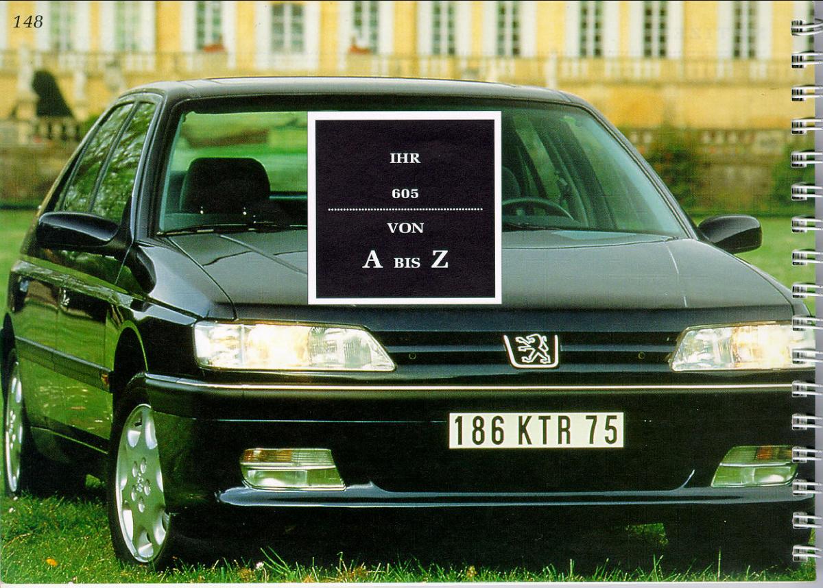 Peugeot 605 instrukcja obslugi / page 147