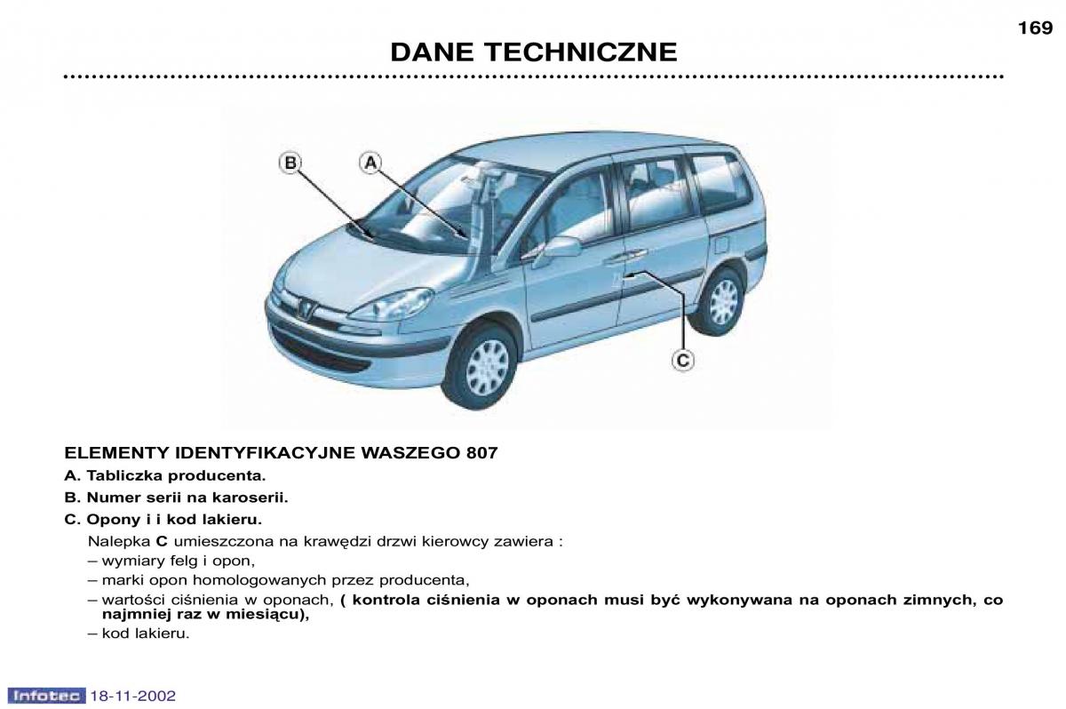 Peugeot 807 instrukcja obslugi / page 173