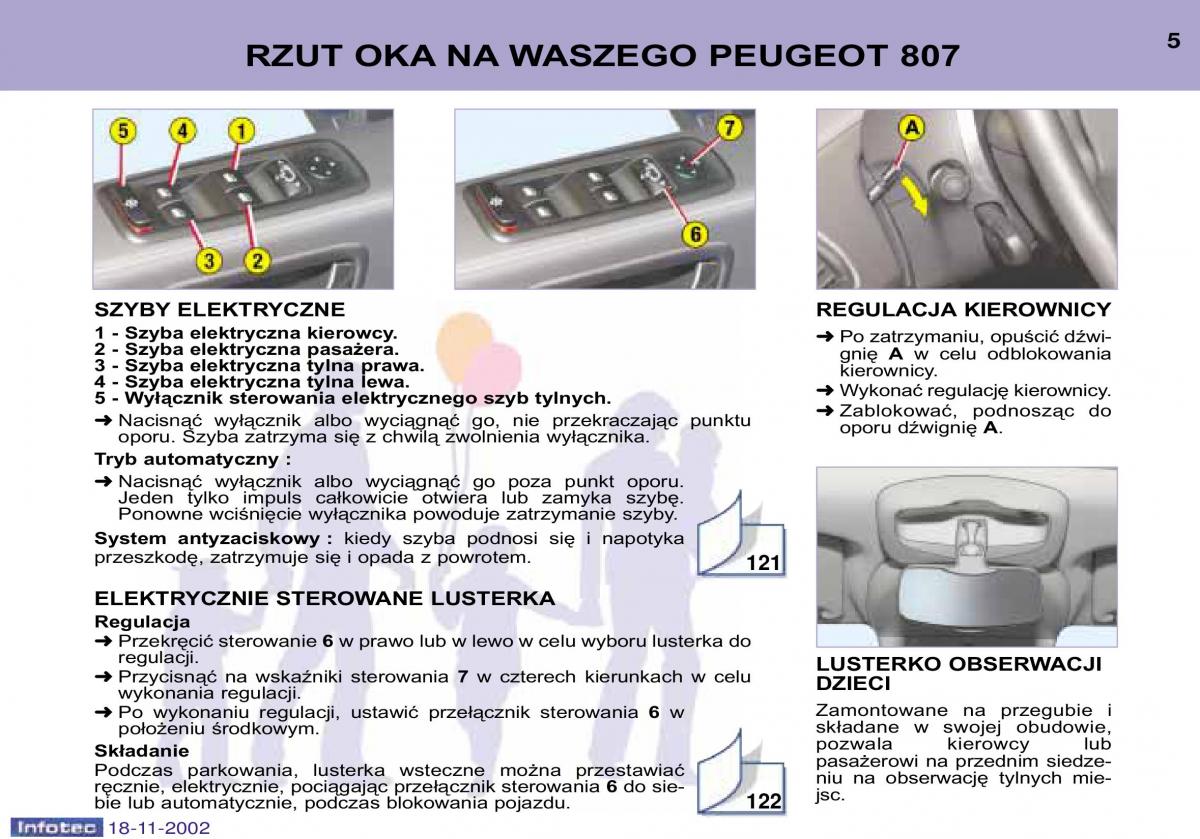 Peugeot 807 instrukcja obslugi / page 5