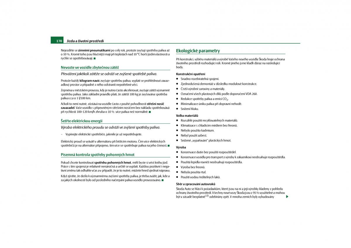Skoda Yeti navod k obsludze / page 171