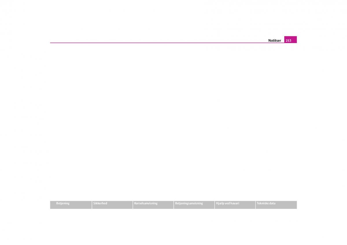 Skoda Yeti Bilens instruktionsbog / page 255