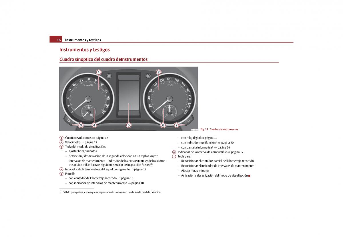 Skoda Yeti manual del propietario / page 17