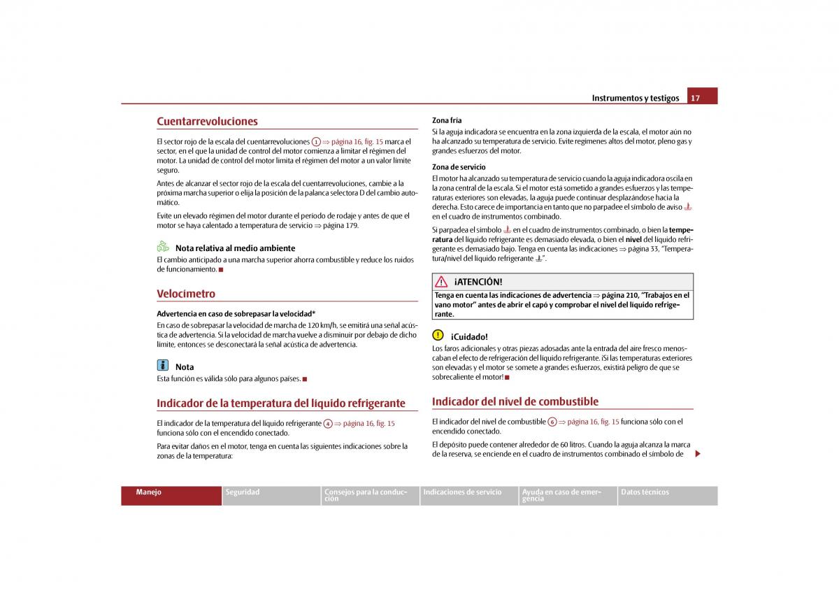 Skoda Yeti manual del propietario / page 18