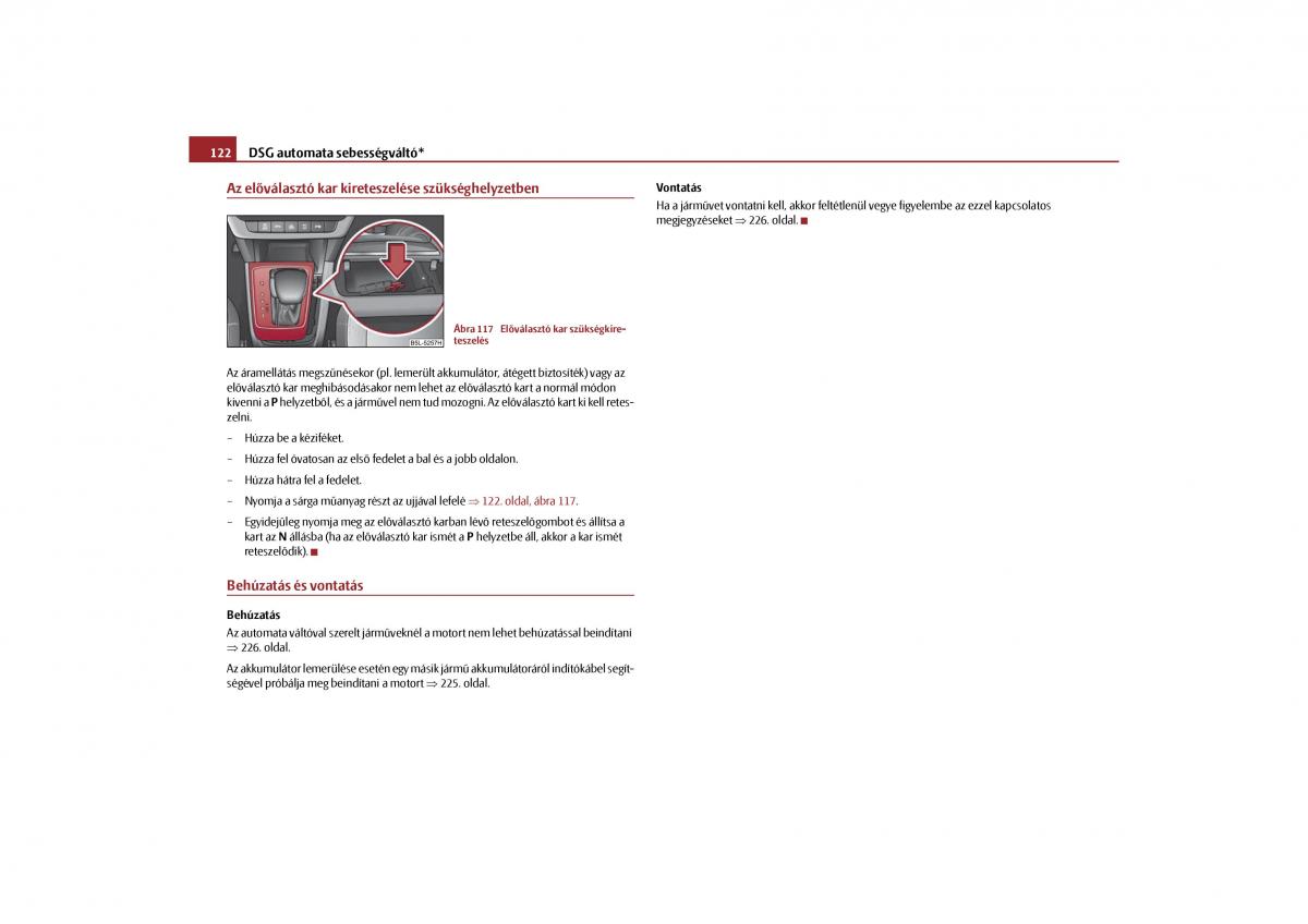 Skoda Yeti Kezelesi utmutato / page 123