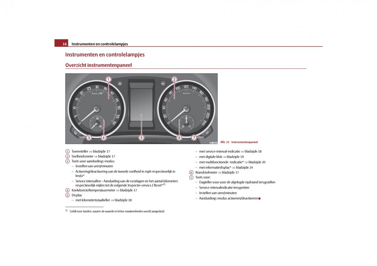 Skoda Yeti handleiding / page 17