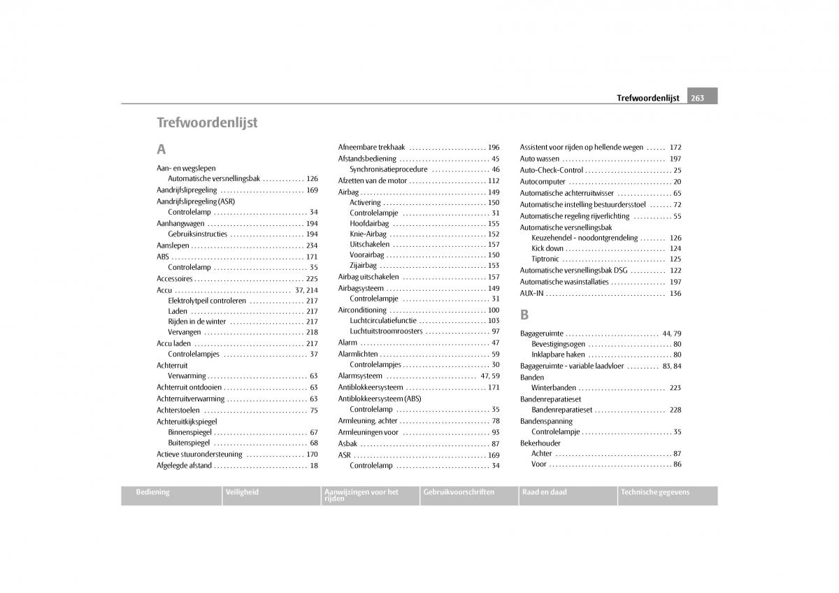 Skoda Yeti handleiding / page 264