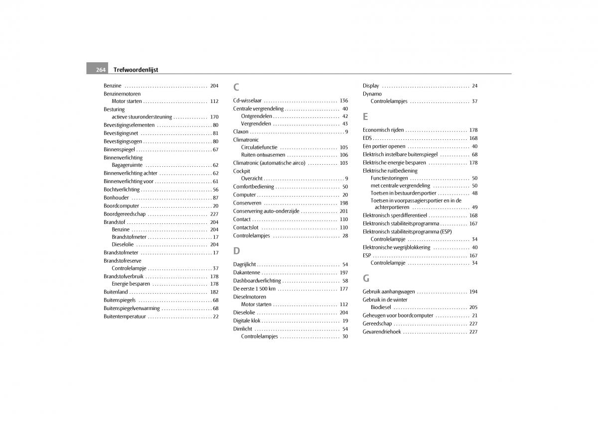 Skoda Yeti handleiding / page 265