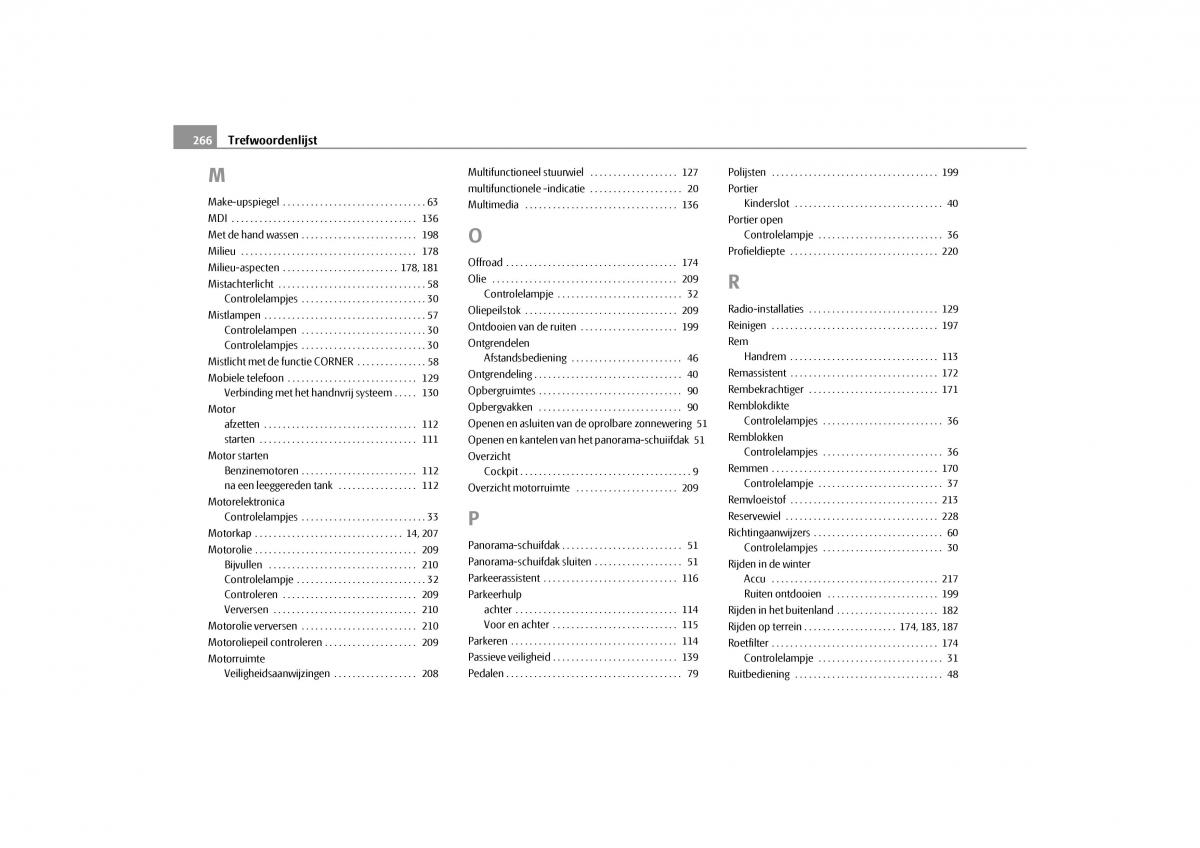 Skoda Yeti handleiding / page 267