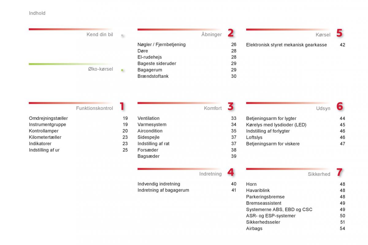 Citroen C1 I 1 Bilens instruktionsbog / page 4