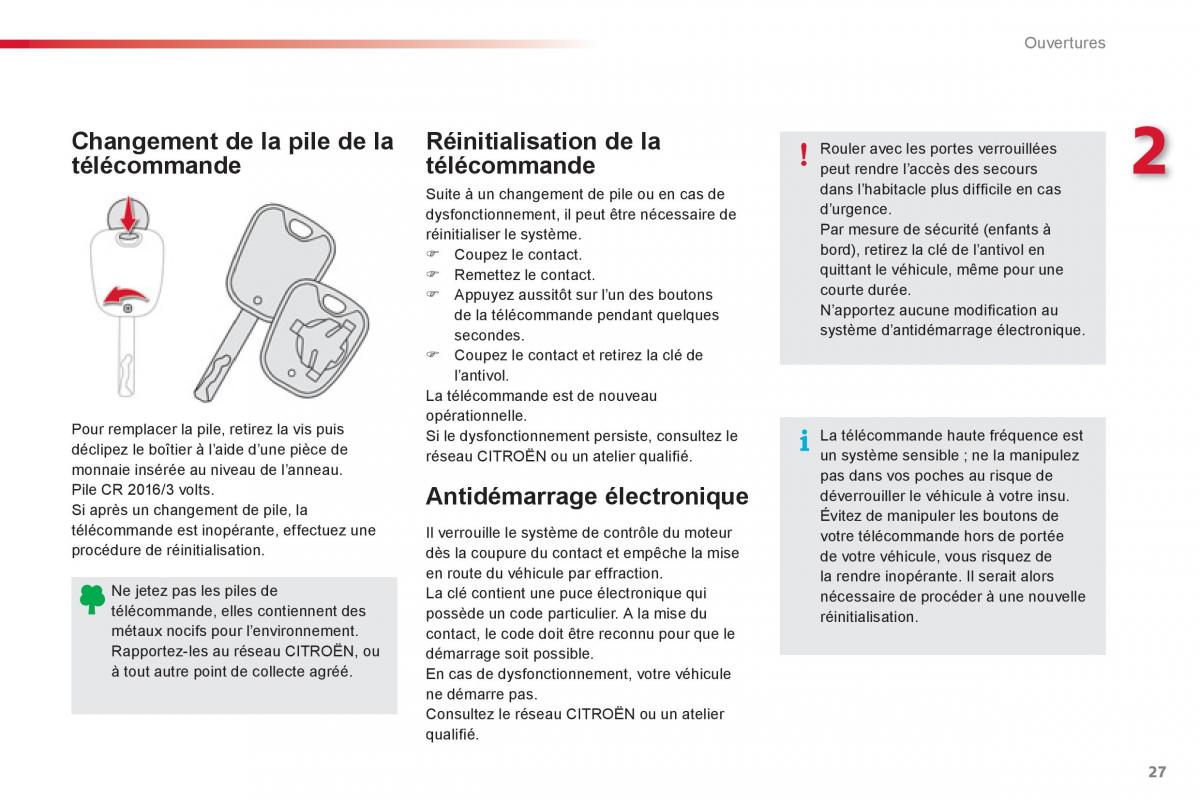 Citroen C1 I 1 manuel du proprietaire / page 29