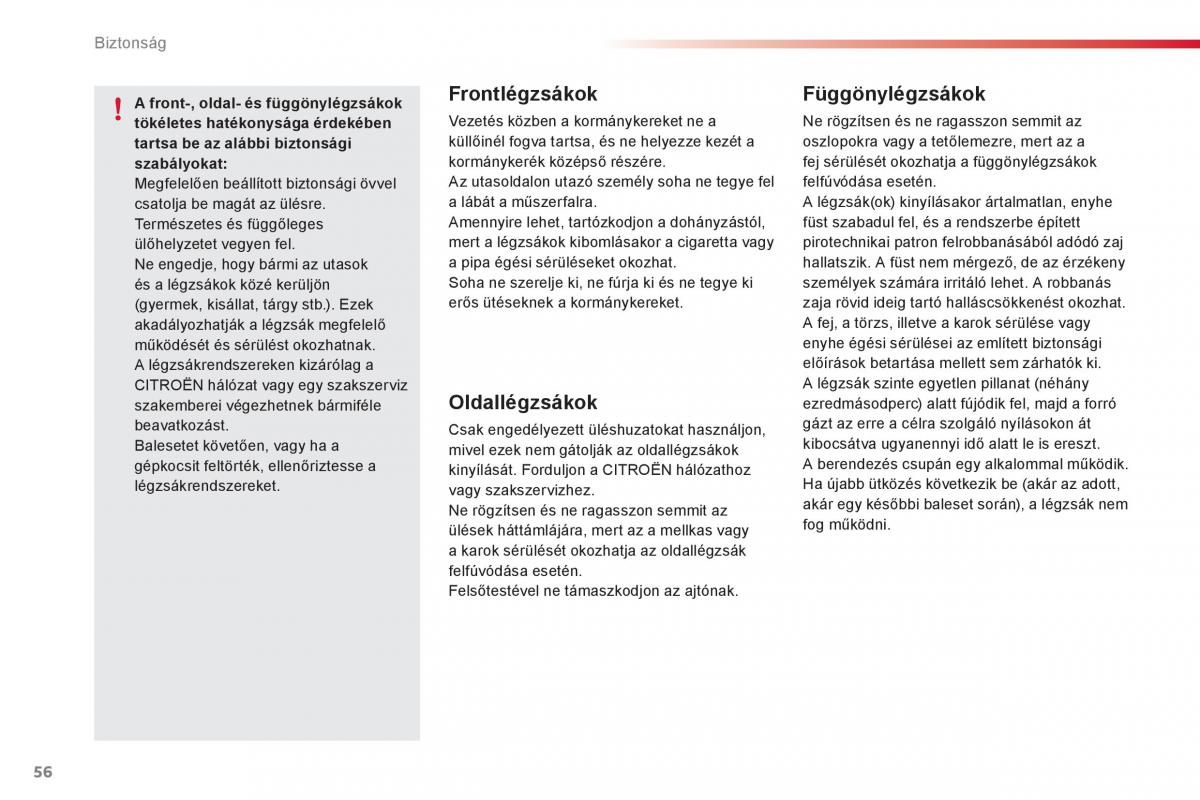 Citroen C1 I 1 Kezelesi utmutato / page 58