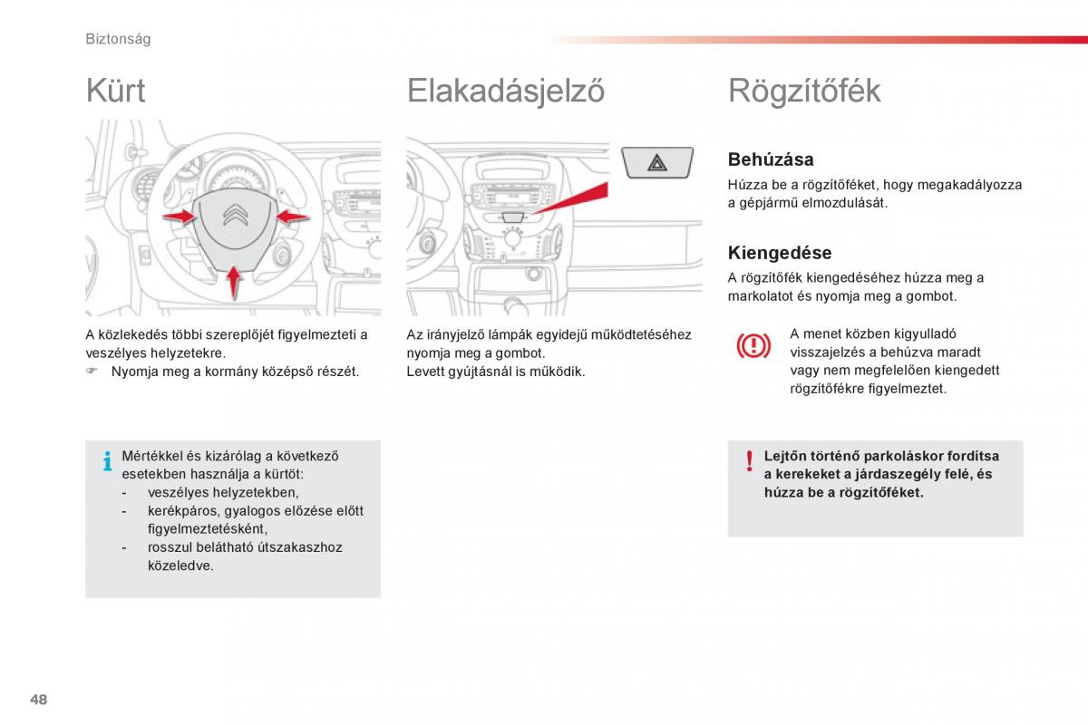 Citroen C1 I 1 Kezelesi utmutato / page 50