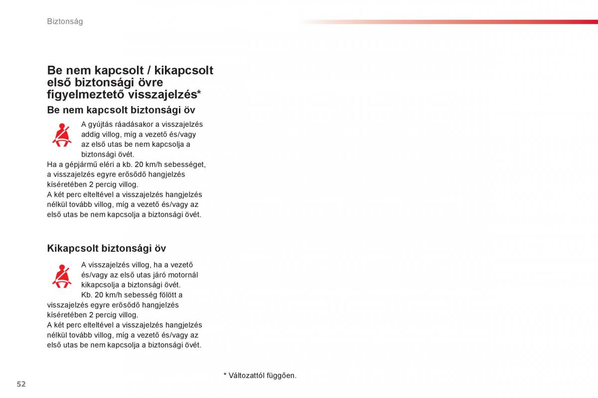 Citroen C1 I 1 Kezelesi utmutato / page 54