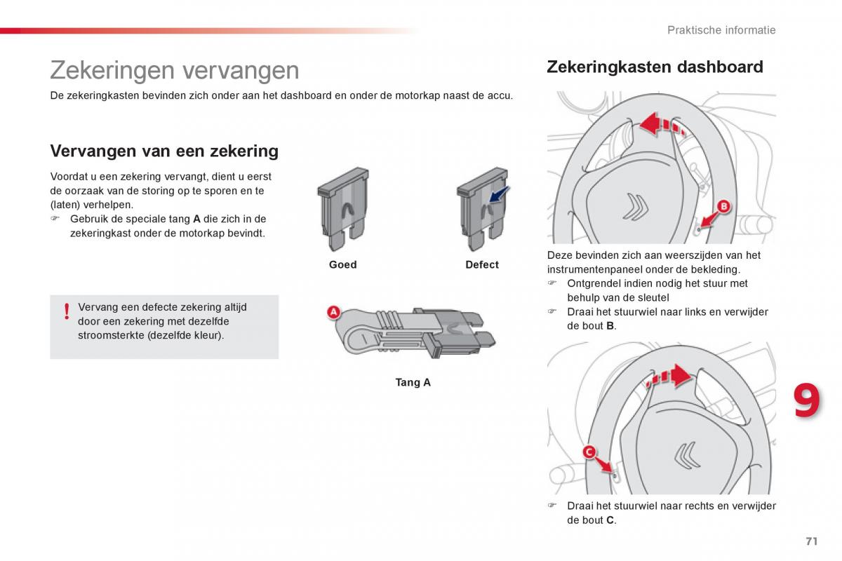 Citroen C1 I 1 handleiding / page 73