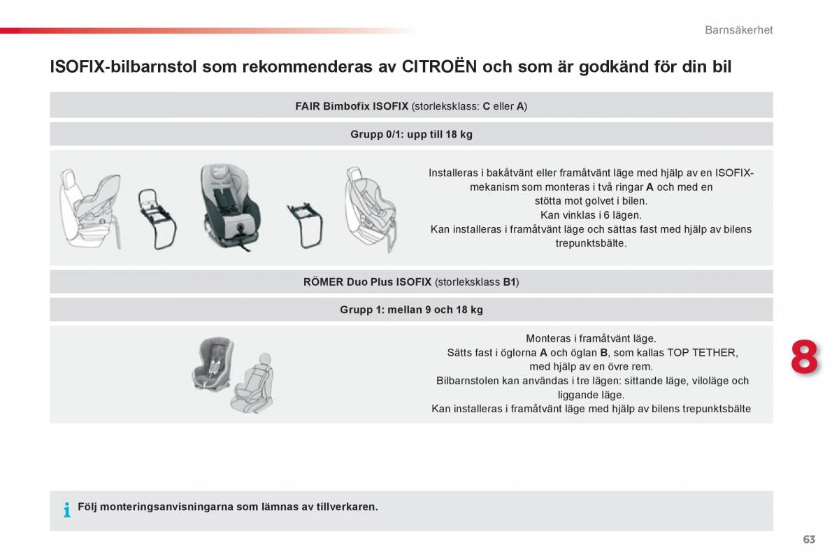 Citroen C1 I 1 instruktionsbok / page 65