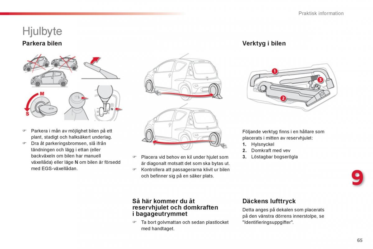 Citroen C1 I 1 instruktionsbok / page 67