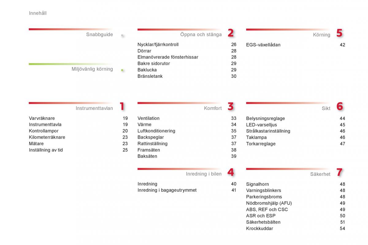 Citroen C1 I 1 instruktionsbok / page 4