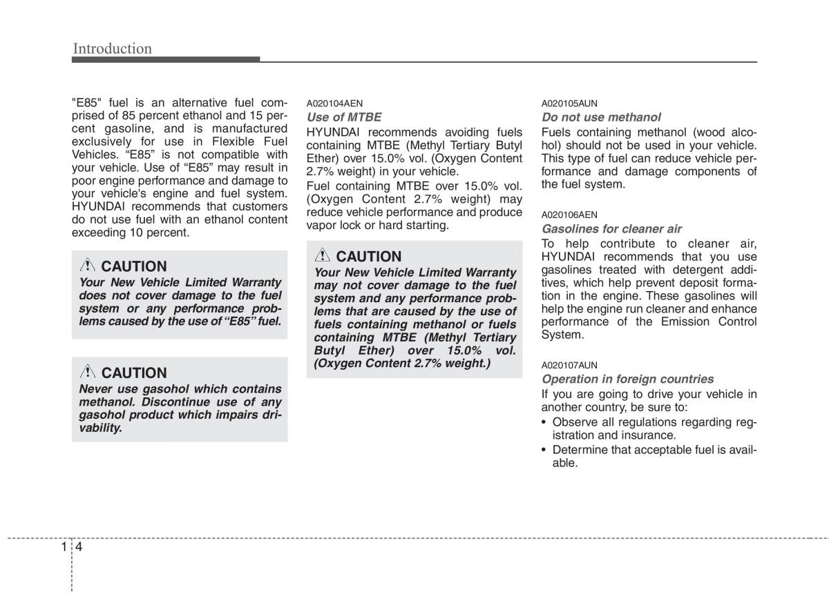 Hyundai Genesis I 1 owners manual / page 11