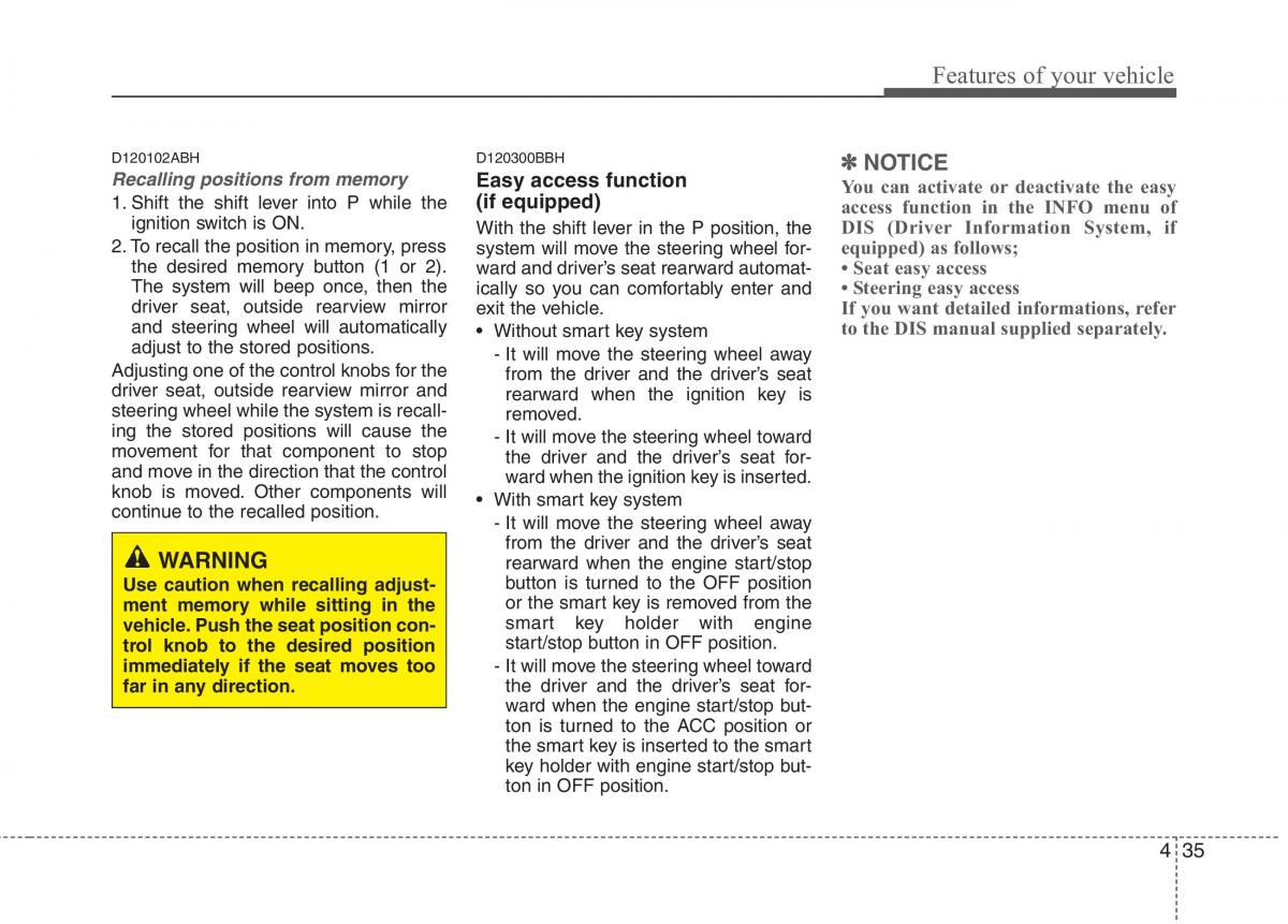 Hyundai Genesis I 1 owners manual / page 112