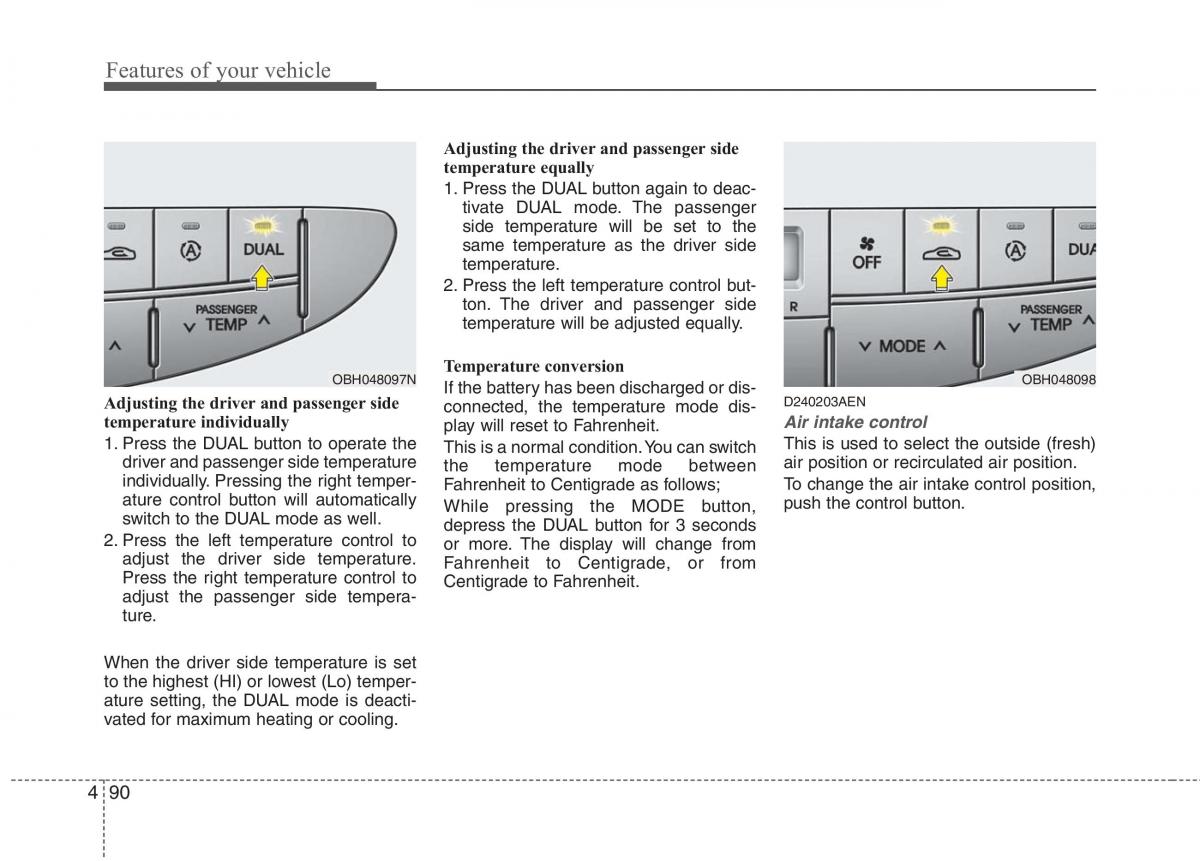 Hyundai Genesis I 1 owners manual / page 167