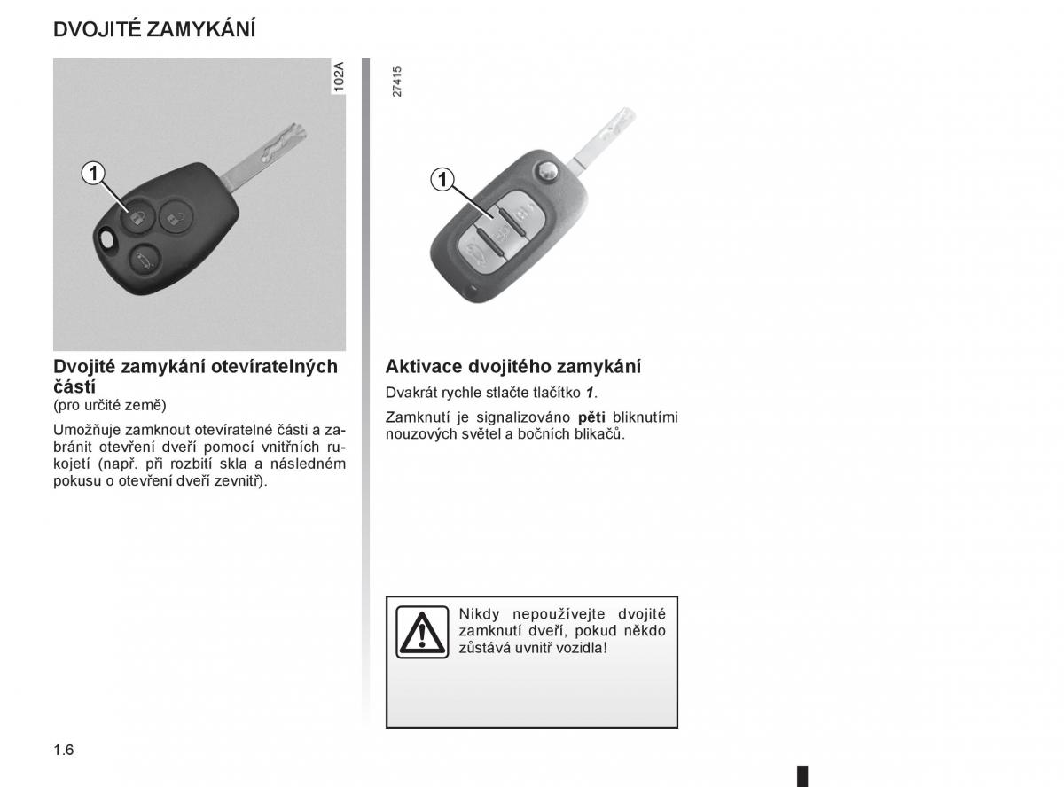 Renault Modus navod k obsludze / page 12