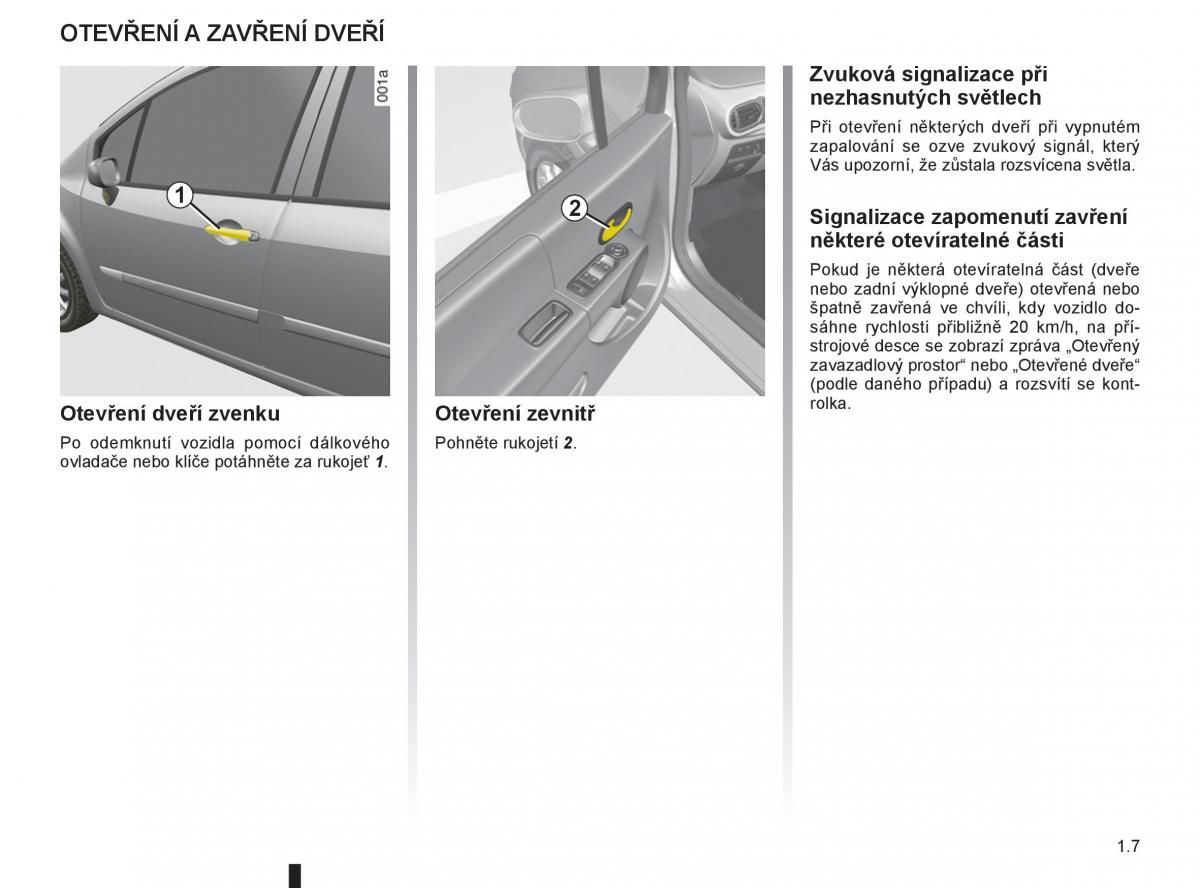 Renault Modus navod k obsludze / page 13