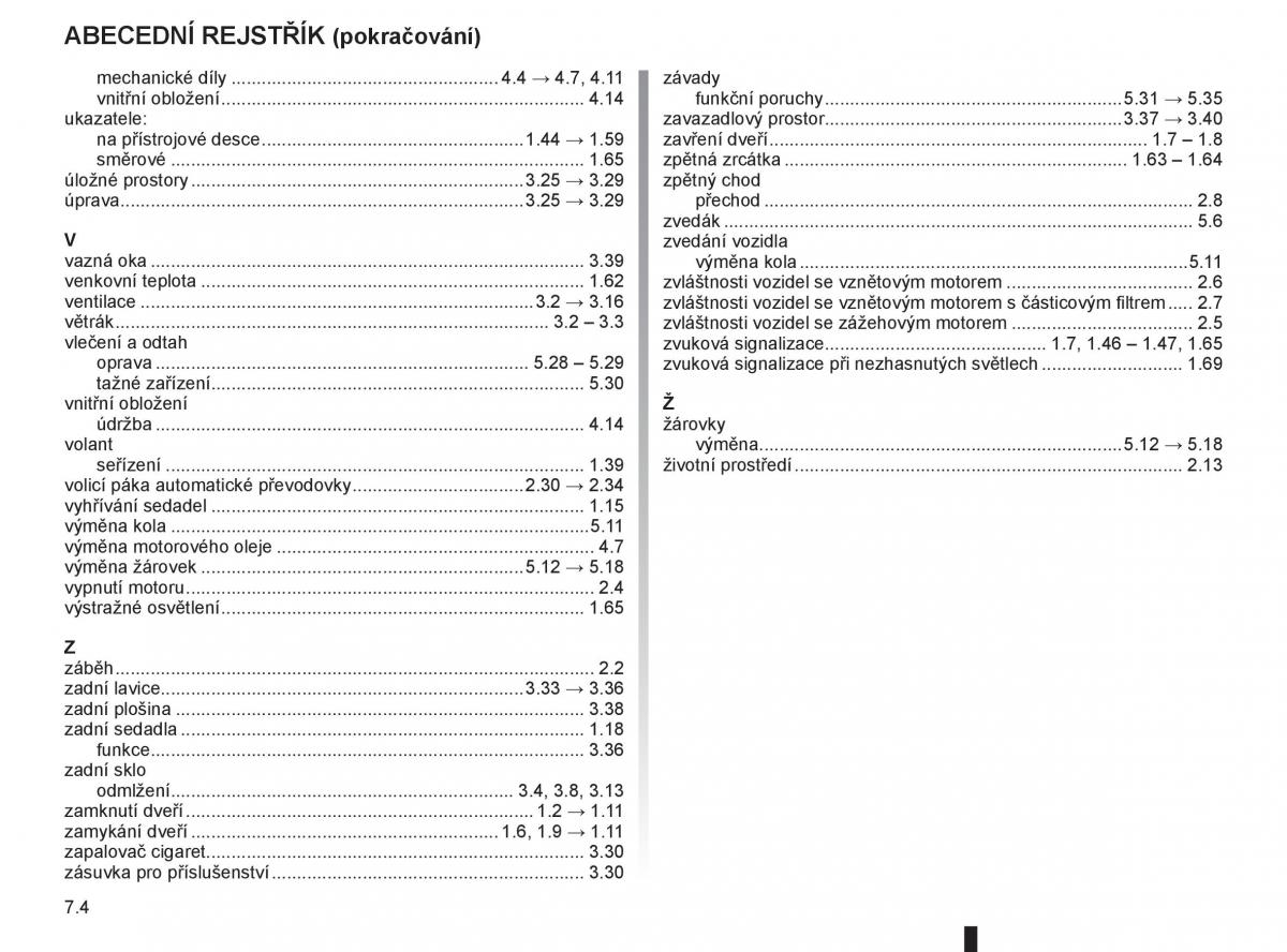 Renault Modus navod k obsludze / page 229