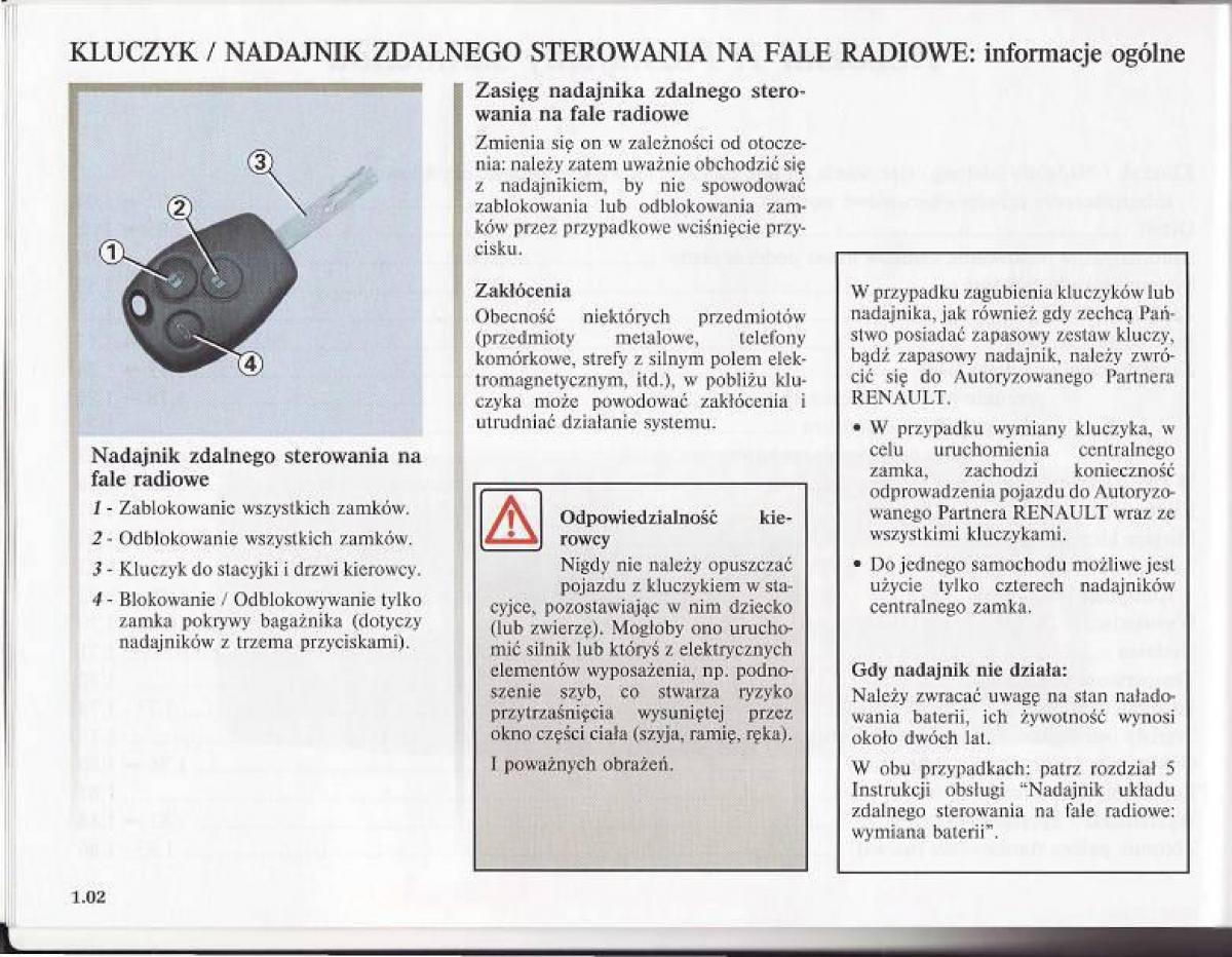 Renault Modus instrukcja obslugi / page 9
