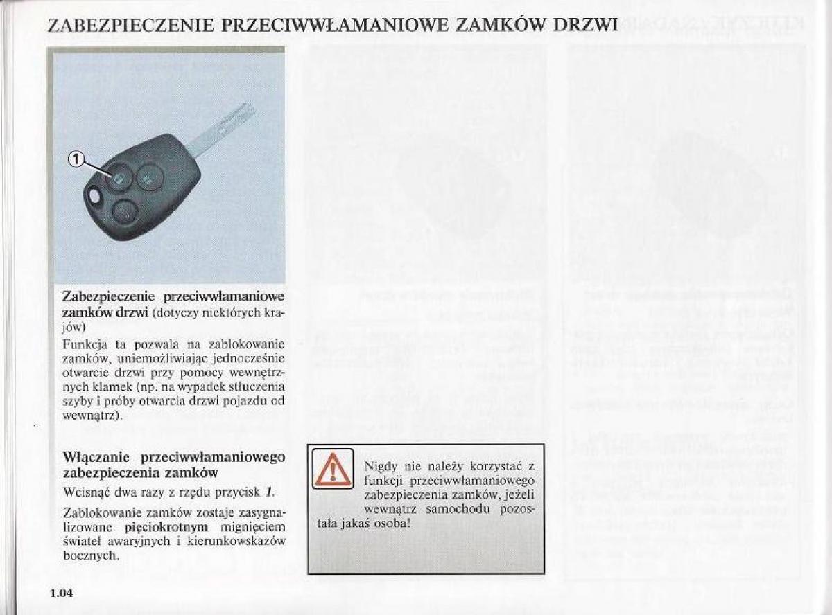 Renault Modus instrukcja obslugi / page 11