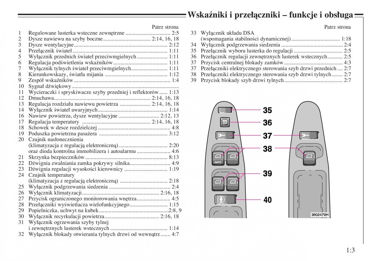 instrukcja obsługi Volvo V40 Volvo V40 instrukcja obslugi / page 7
