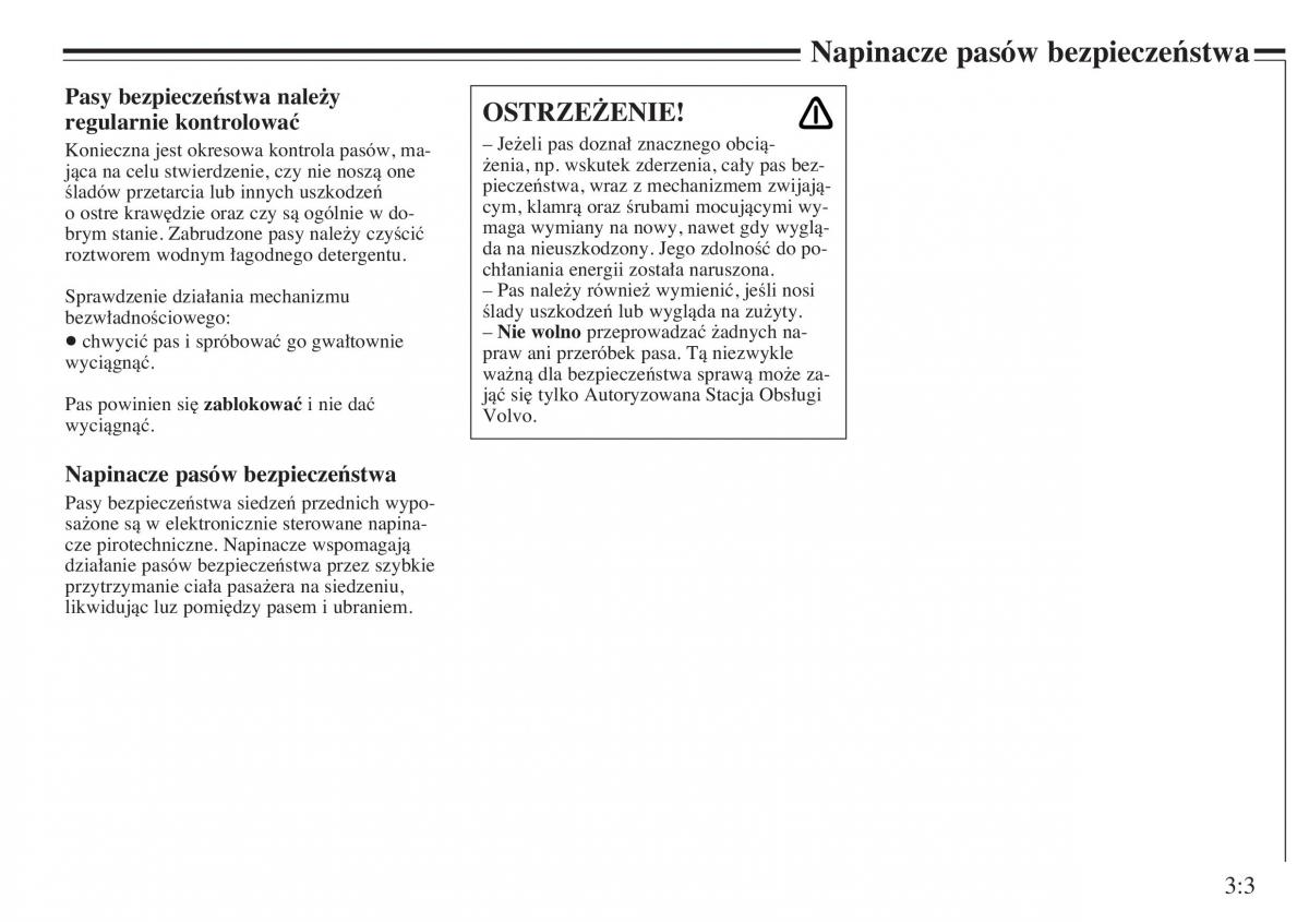 instrukcja obsługi Volvo V40 Volvo V40 instrukcja obslugi / page 47
