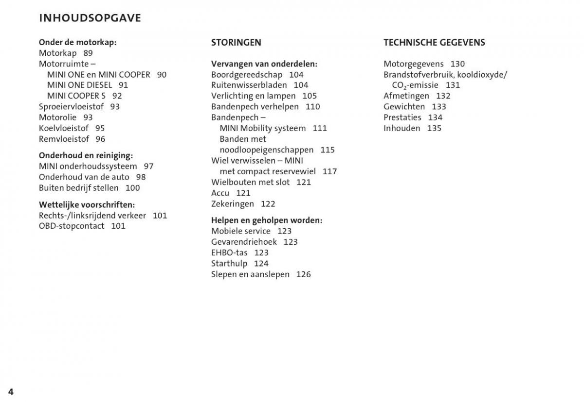 manual  Mini Cooper One I 1 handleiding / page 7