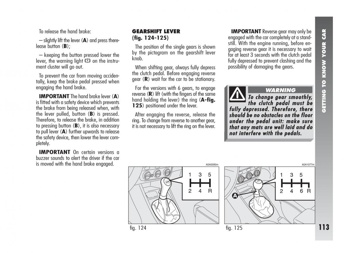 instrukcja obsługi Alfa Romeo 147 Alfa Romeo 147 owners manual / page 114