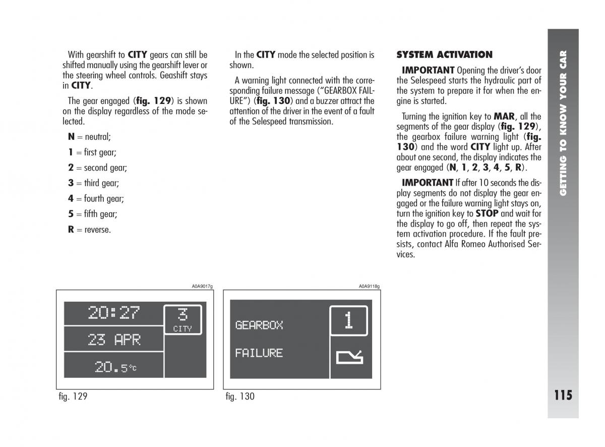 instrukcja obsługi Alfa Romeo 147 Alfa Romeo 147 owners manual / page 116