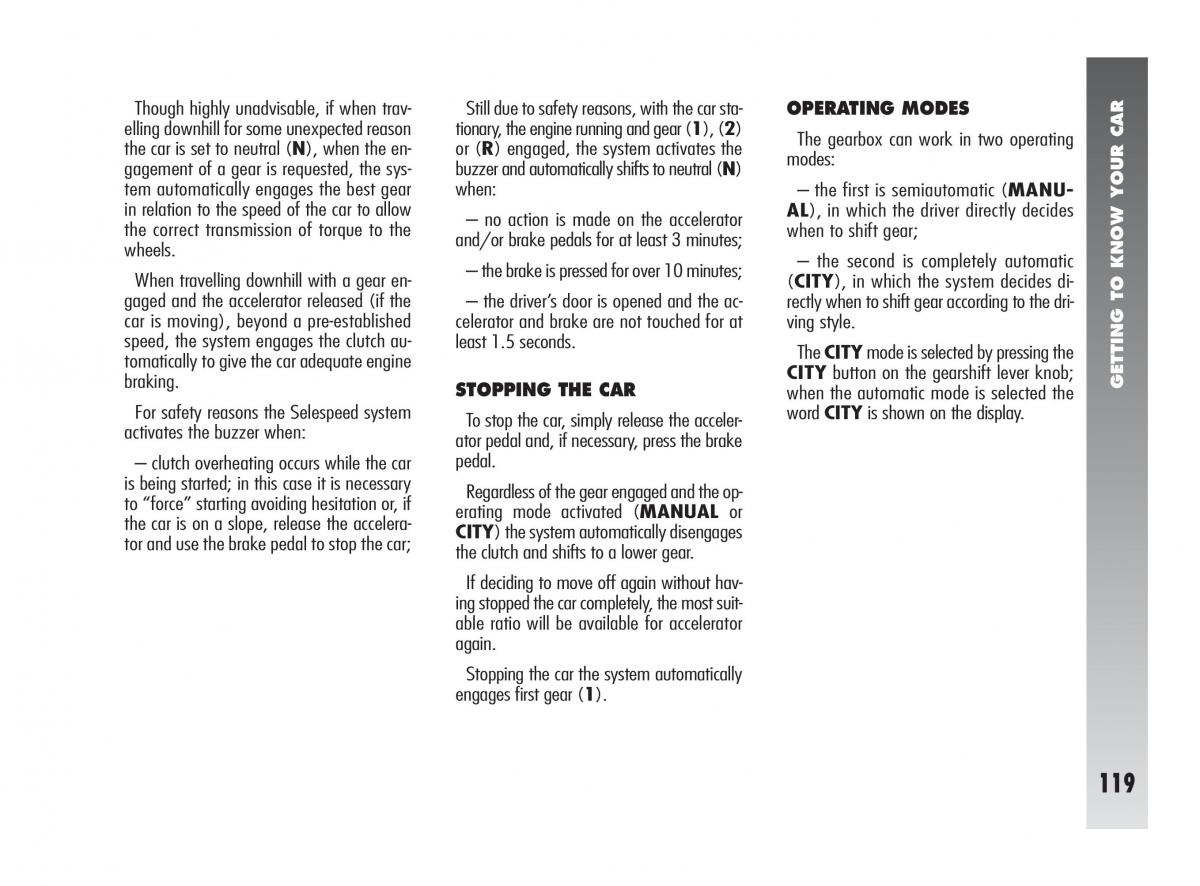instrukcja obsługi Alfa Romeo 147 Alfa Romeo 147 owners manual / page 120