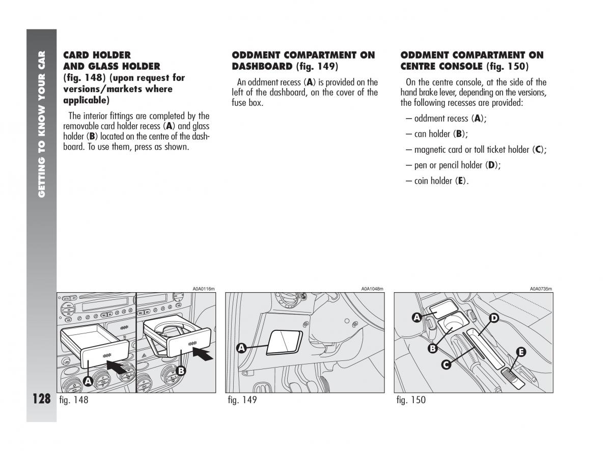 instrukcja obsługi Alfa Romeo 147 Alfa Romeo 147 owners manual / page 129