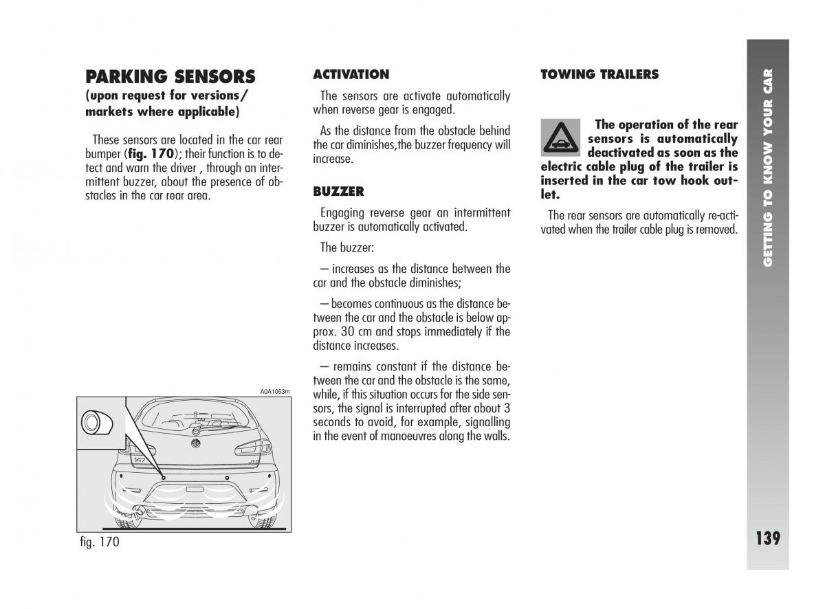 instrukcja obsługi Alfa Romeo 147 Alfa Romeo 147 owners manual / page 140