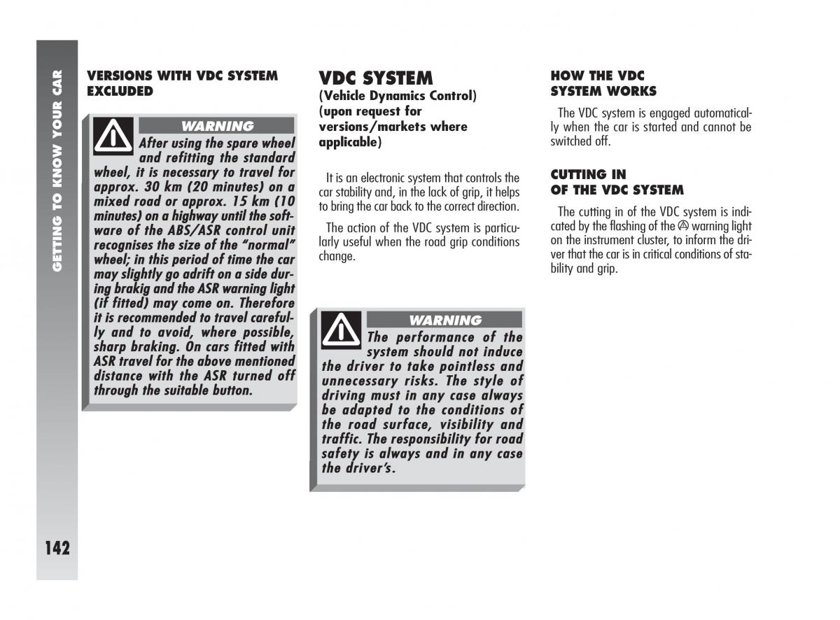 instrukcja obsługi Alfa Romeo 147 Alfa Romeo 147 owners manual / page 143