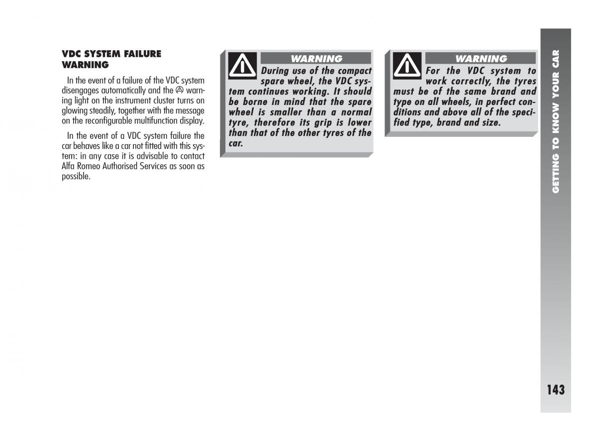instrukcja obsługi Alfa Romeo 147 Alfa Romeo 147 owners manual / page 144