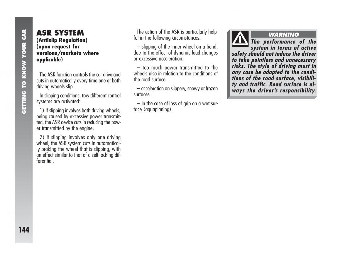 instrukcja obsługi Alfa Romeo 147 Alfa Romeo 147 owners manual / page 145