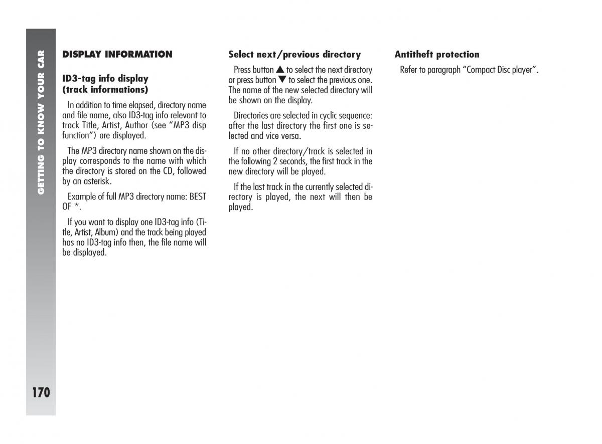 instrukcja obsługi Alfa Romeo 147 Alfa Romeo 147 owners manual / page 171