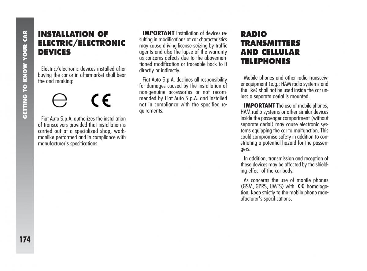 instrukcja obsługi Alfa Romeo 147 Alfa Romeo 147 owners manual / page 175