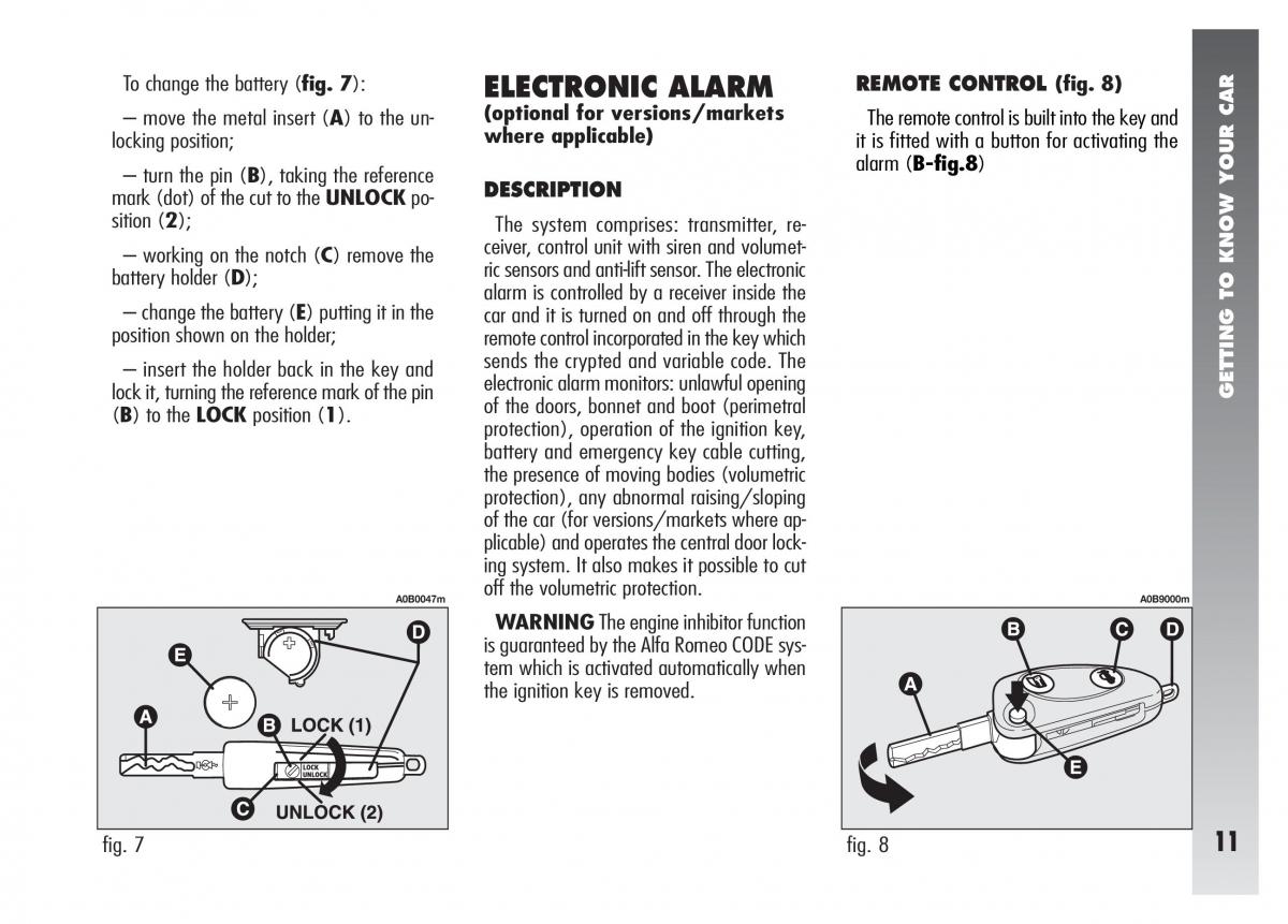 manual  Alfa Romeo 156 owners manual / page 12