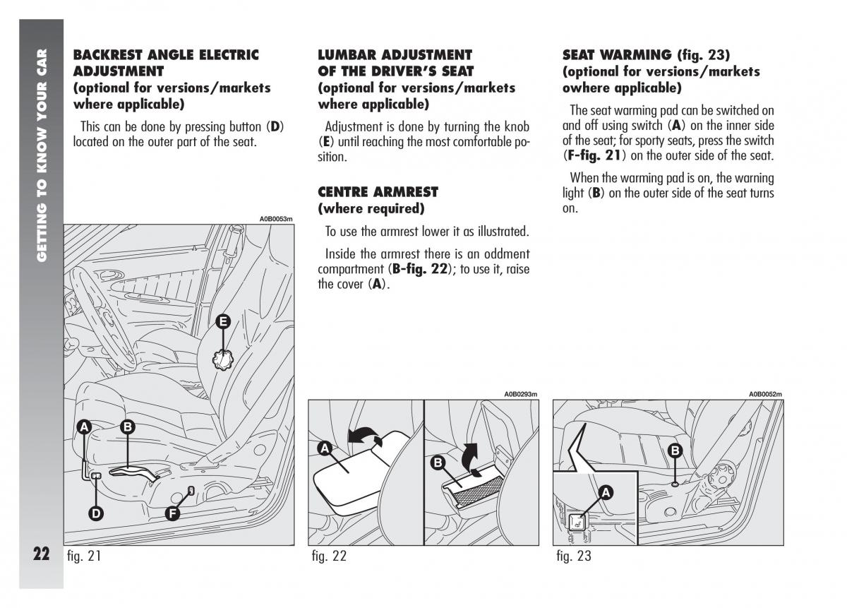 manual  Alfa Romeo 156 owners manual / page 23