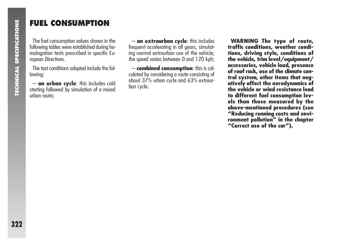 Alfa Romeo 156 owners manual / page 323
