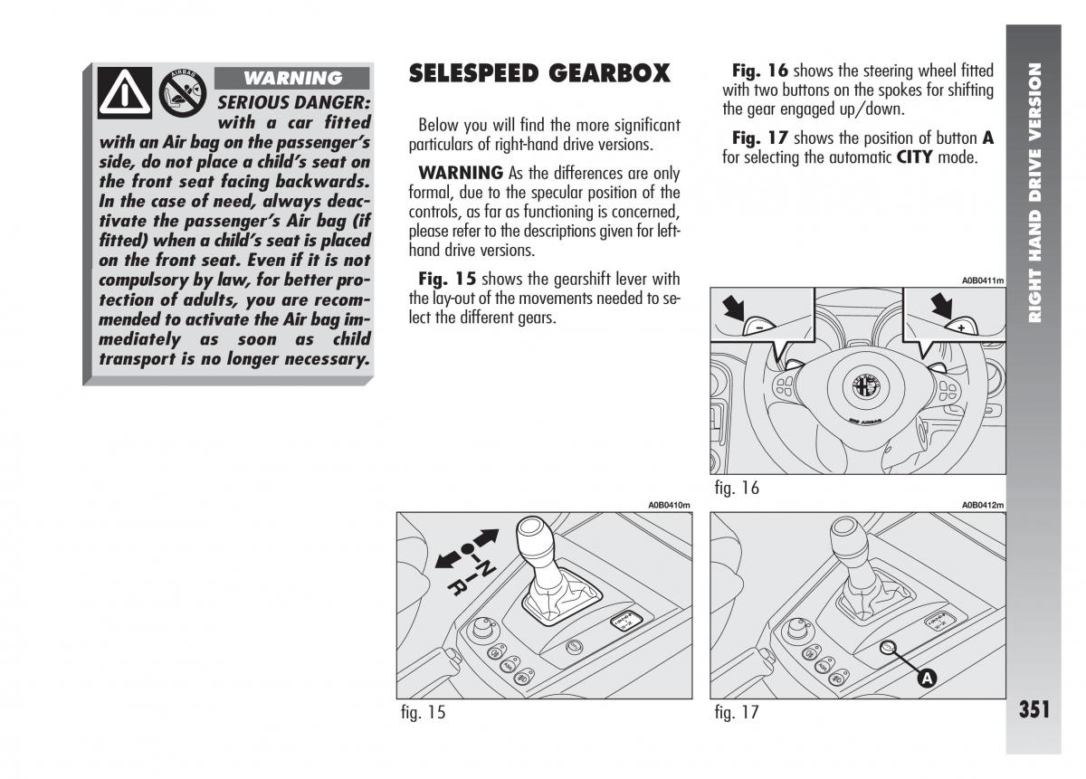 Alfa Romeo 156 owners manual / page 352