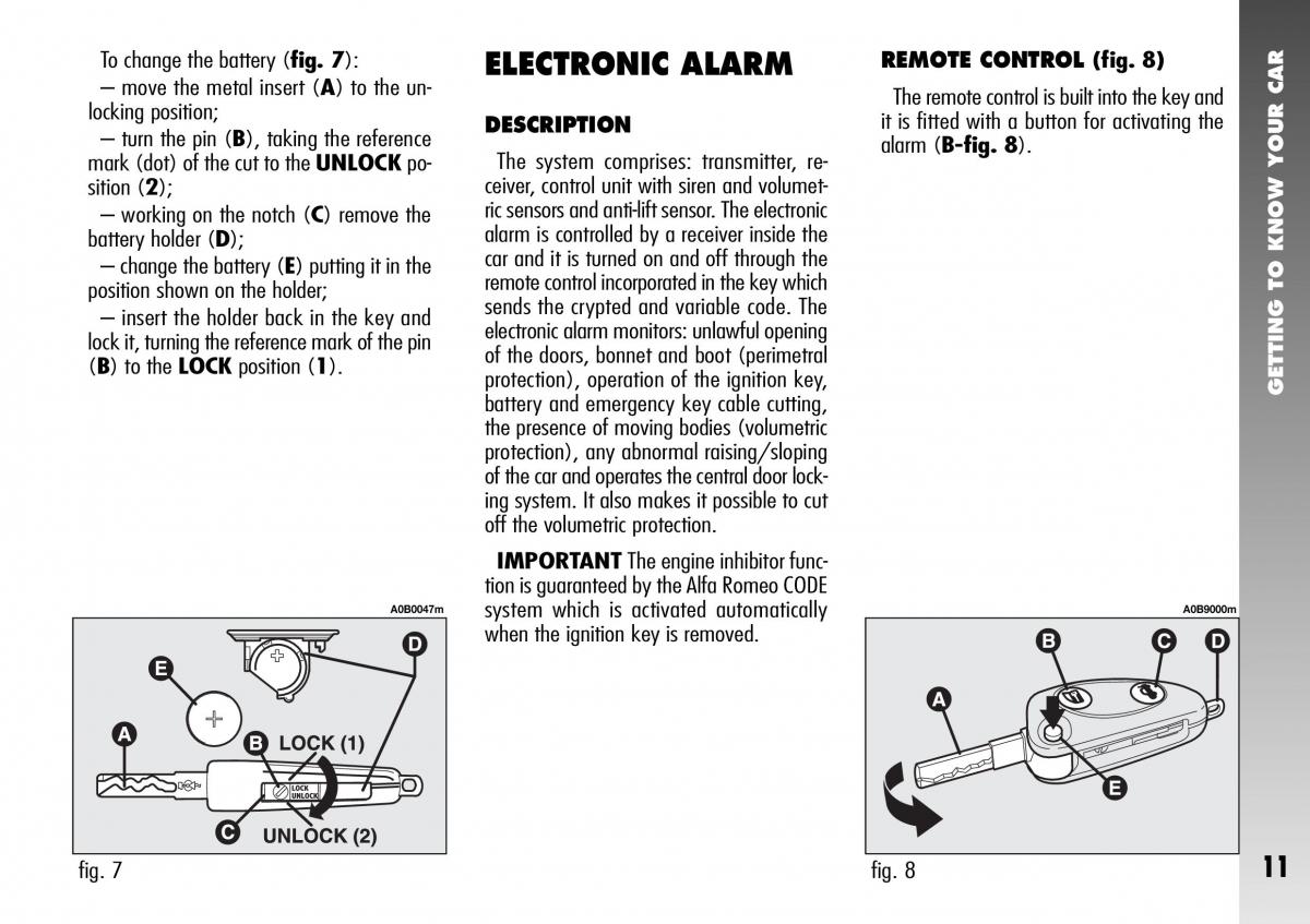 manual  Alfa Romeo 156 GTA owners manual / page 12